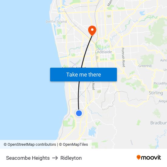 Seacombe Heights to Ridleyton map