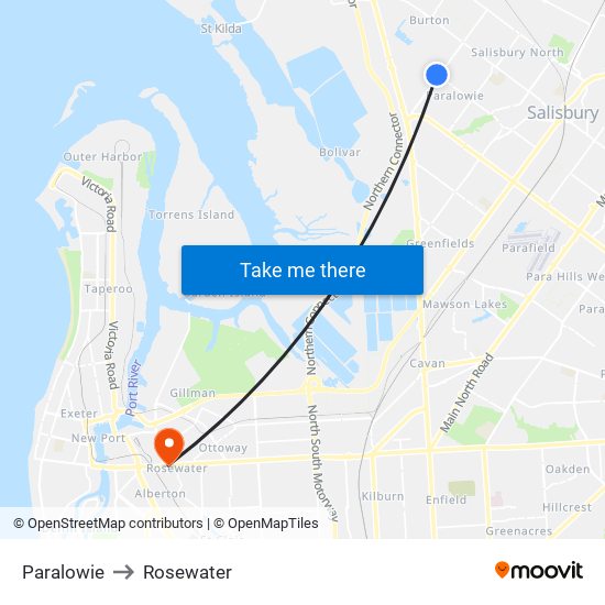 Paralowie to Rosewater map
