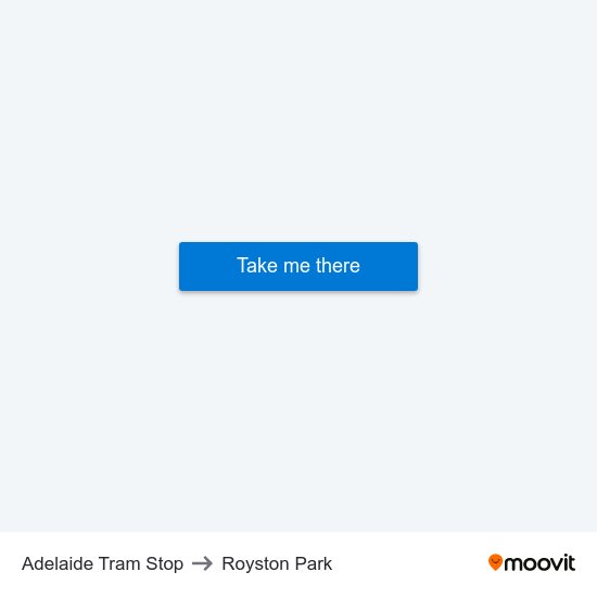 Adelaide Tram Stop to Royston Park map