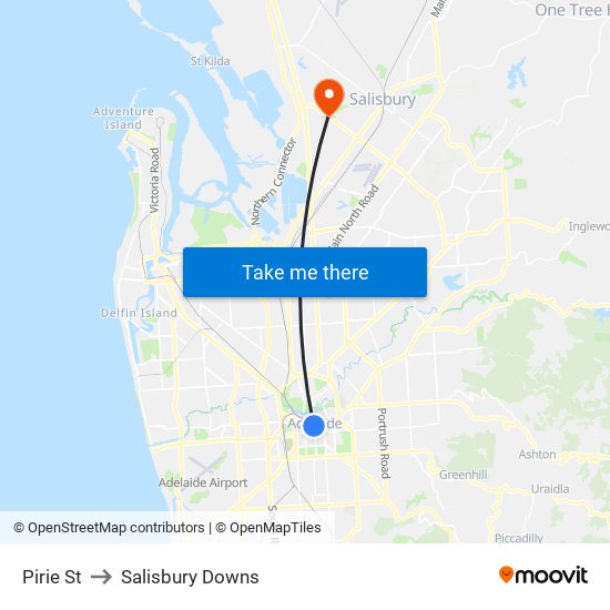 Pirie St to Salisbury Downs map