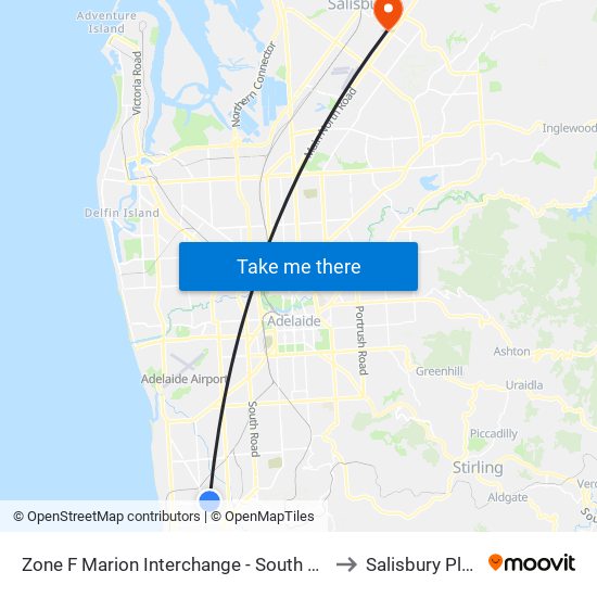 Zone F Marion Interchange - South side to Salisbury Plain map