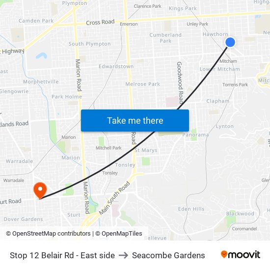 Stop 12 Belair Rd - East side to Seacombe Gardens map