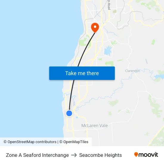 Zone A Seaford Interchange to Seacombe Heights map