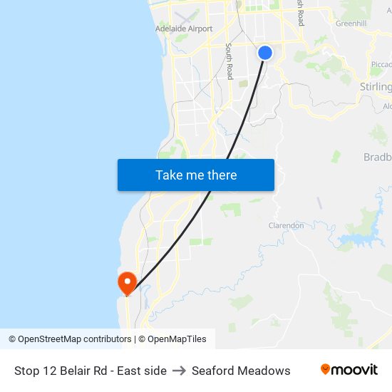 Stop 12 Belair Rd - East side to Seaford Meadows map