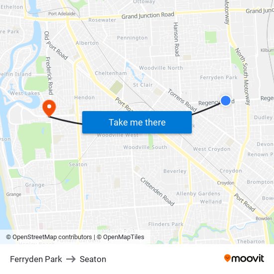 Ferryden Park to Seaton map