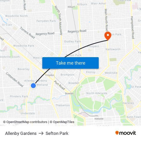 Allenby Gardens to Sefton Park map