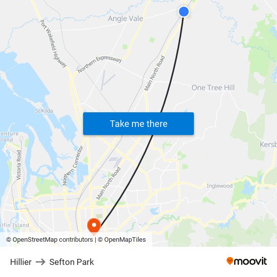 Hillier to Sefton Park map