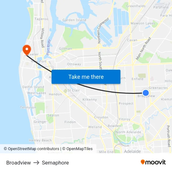Broadview to Semaphore map