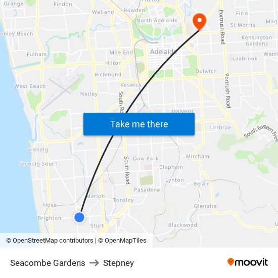 Seacombe Gardens to Stepney map