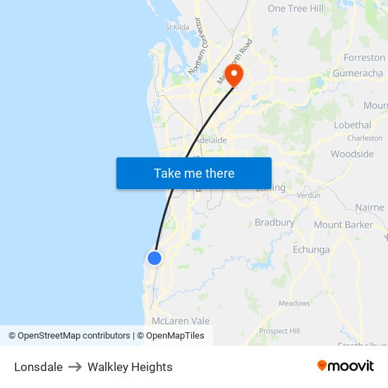 Lonsdale to Walkley Heights map