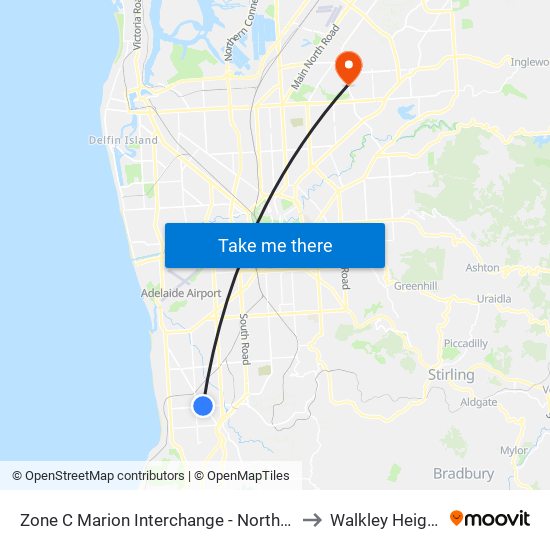 Zone C Marion Interchange - North side to Walkley Heights map