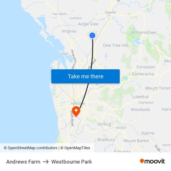 Andrews Farm to Westbourne Park map