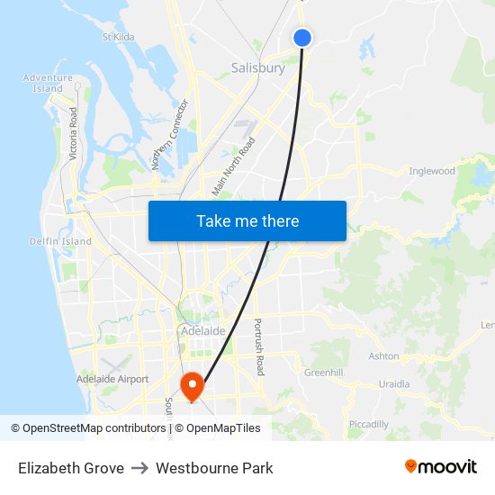 Elizabeth Grove to Westbourne Park map