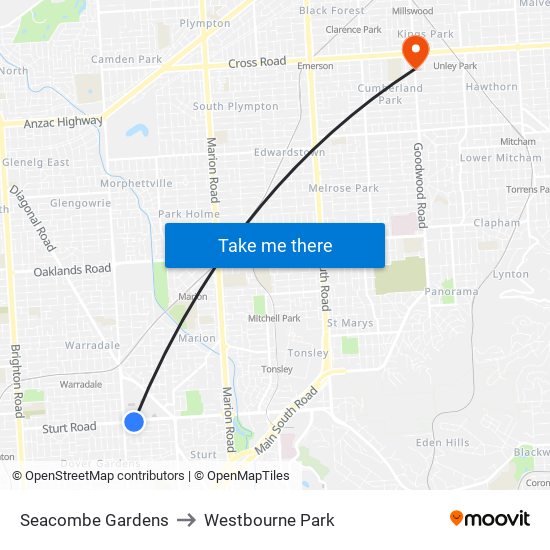 Seacombe Gardens to Westbourne Park map