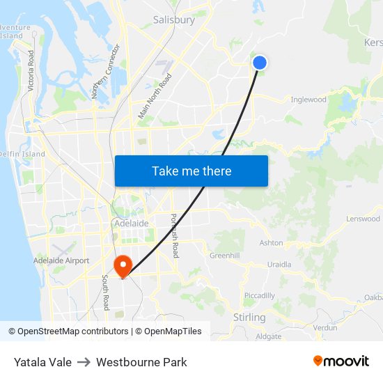 Yatala Vale to Westbourne Park map