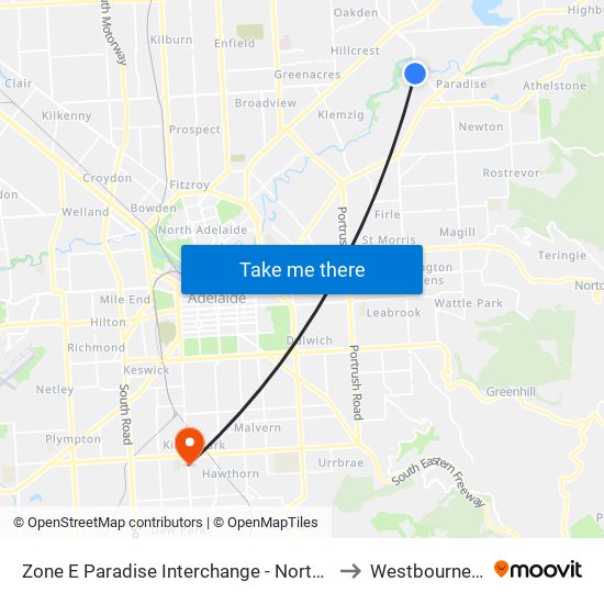 Zone E Paradise Interchange - North West side to Westbourne Park map