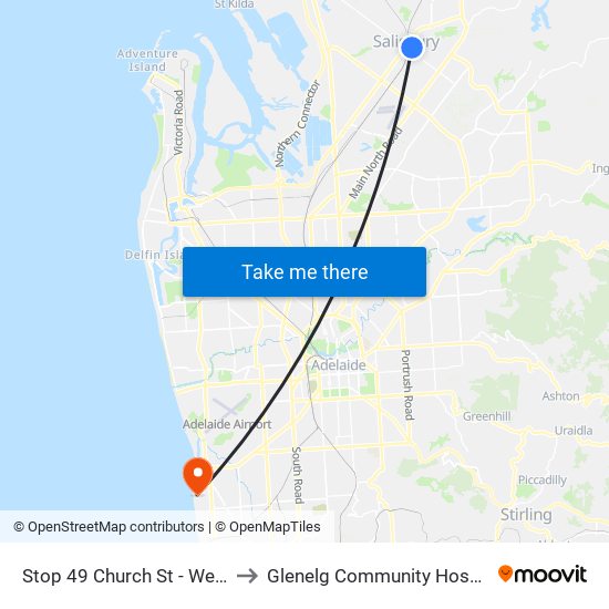 Stop 49 Church St - West side to Glenelg Community Hospital Inc map