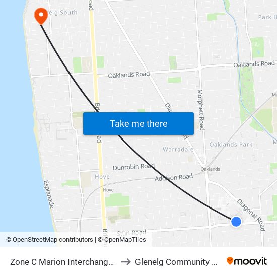 Zone C Marion Interchange - North side to Glenelg Community Hospital Inc map