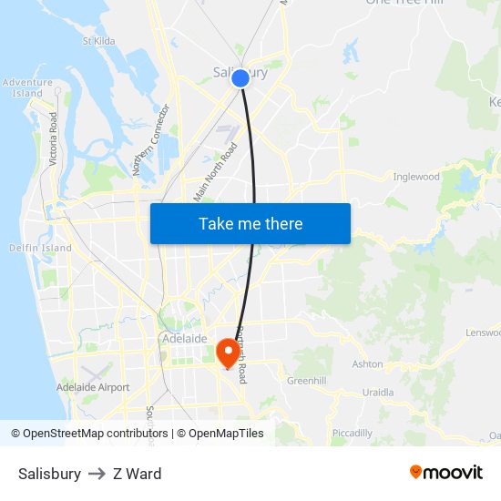 Salisbury to Z Ward map