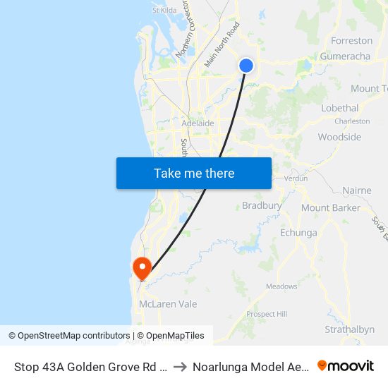 Stop 43A Golden Grove Rd - East side to Noarlunga Model Aerosports map