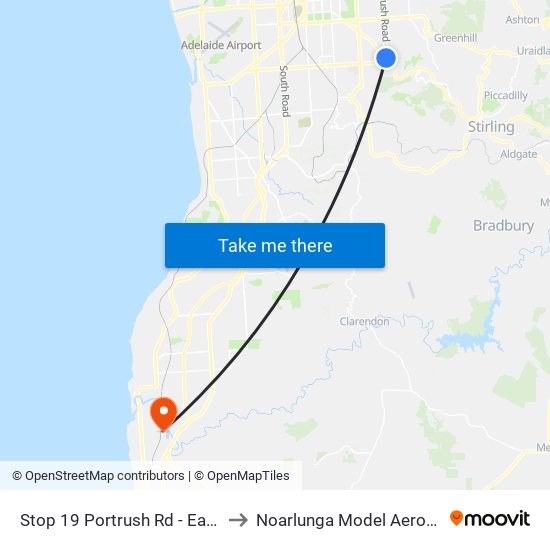 Stop 19 Portrush Rd - East side to Noarlunga Model Aerosports map