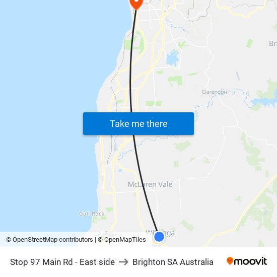 Stop 97 Main Rd - East side to Brighton SA Australia map