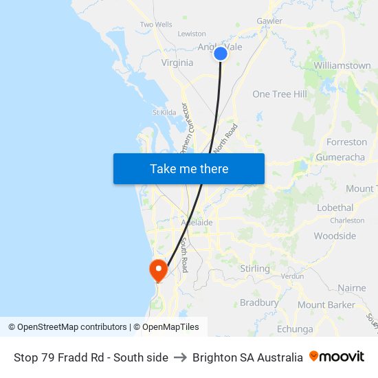 Stop 79 Fradd Rd - South side to Brighton SA Australia map