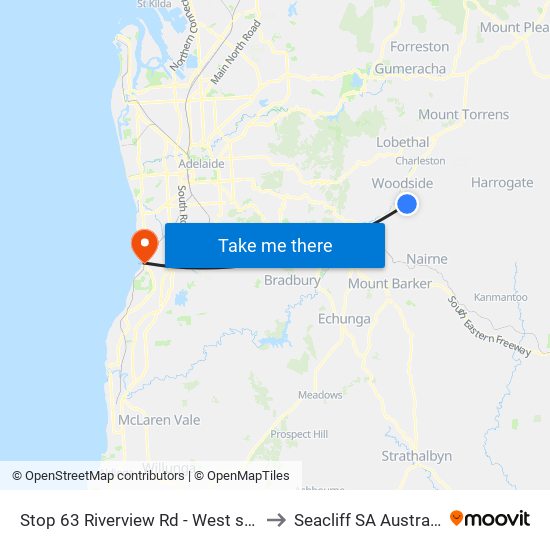 Stop 63 Riverview Rd - West side to Seacliff SA Australia map