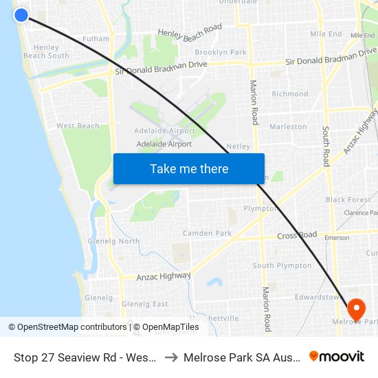 Stop 27 Seaview Rd - West side to Melrose Park SA Australia map