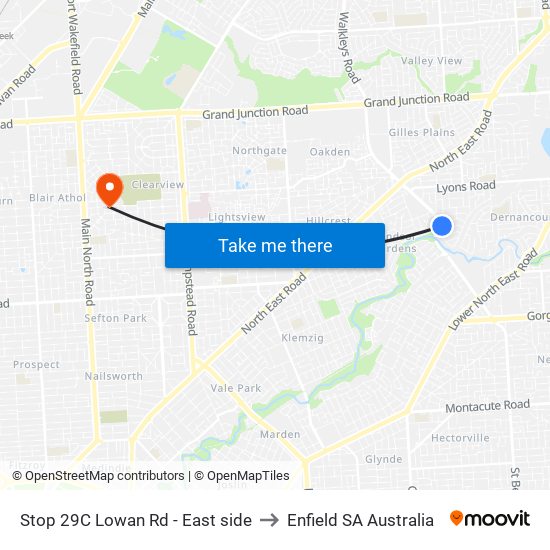 Stop 29C Lowan Rd - East side to Enfield SA Australia map