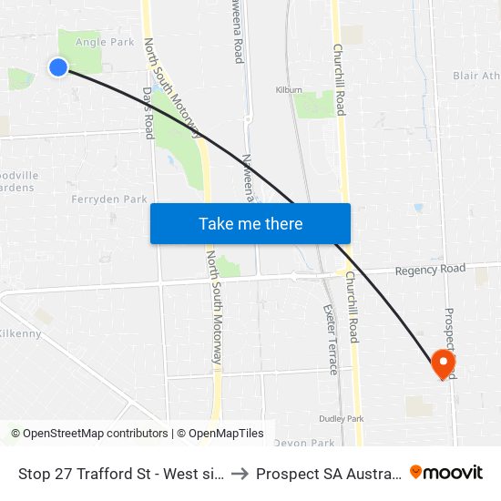 Stop 27 Trafford St - West side to Prospect SA Australia map