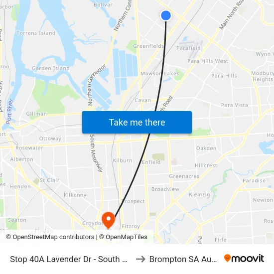Stop 40A Lavender Dr - South East side to Brompton SA Australia map