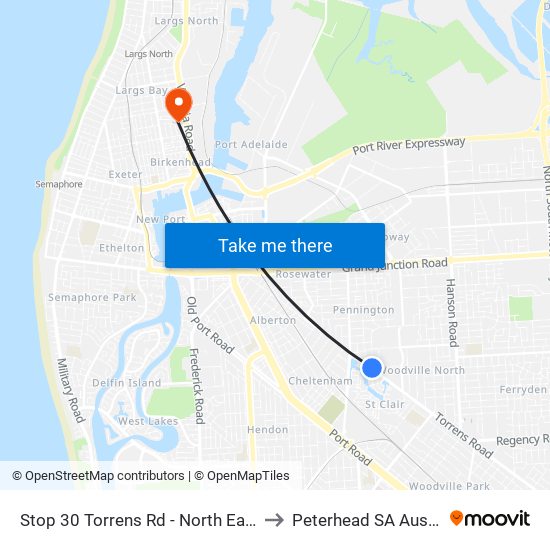 Stop 30 Torrens Rd - North East side to Peterhead SA Australia map