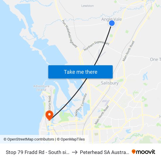 Stop 79 Fradd Rd - South side to Peterhead SA Australia map