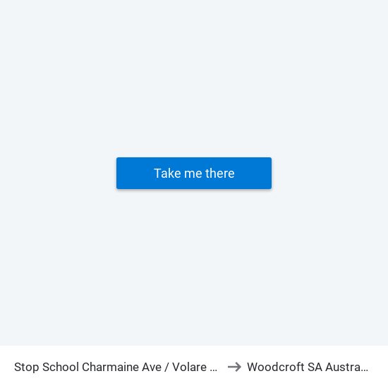 Stop School Charmaine Ave / Volare Ave to Woodcroft SA Australia map