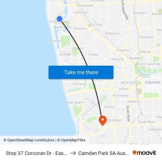 Stop 37 Corcoran Dr - East side to Camden Park SA Australia map