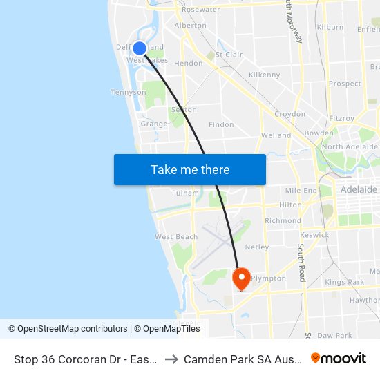 Stop 36 Corcoran Dr - East side to Camden Park SA Australia map