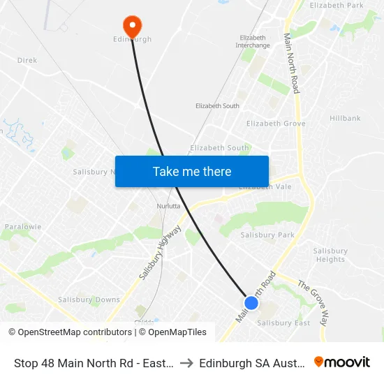 Stop 48 Main North Rd - East side to Edinburgh SA Australia map