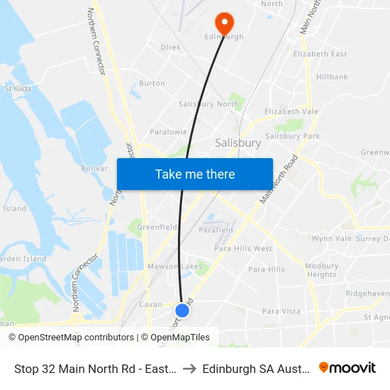 Stop 32 Main North Rd - East side to Edinburgh SA Australia map