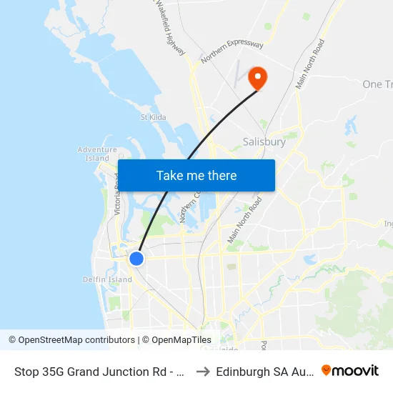 Stop 35G Grand Junction Rd - North side to Edinburgh SA Australia map