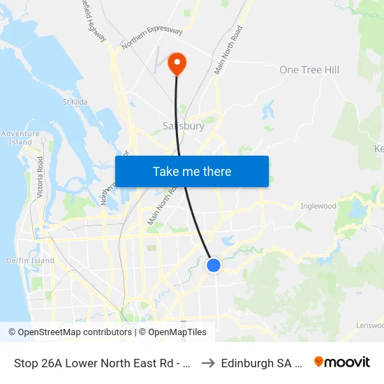 Stop 26A Lower North East Rd - South East side to Edinburgh SA Australia map