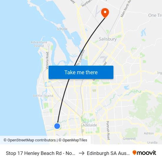 Stop 17 Henley Beach Rd - North side to Edinburgh SA Australia map