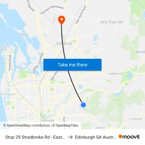 Stop 29 Stradbroke Rd - East side to Edinburgh SA Australia map
