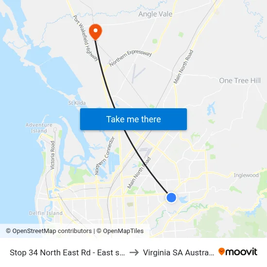 Stop 34 North East Rd - East side to Virginia SA Australia map