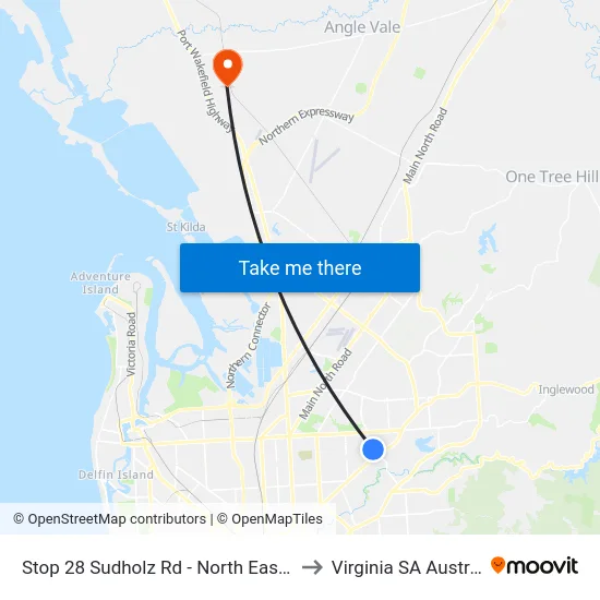 Stop 28 Sudholz Rd - North East side to Virginia SA Australia map