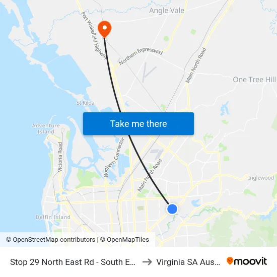 Stop 29 North East Rd - South East side to Virginia SA Australia map