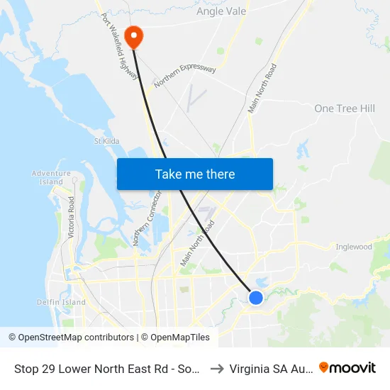 Stop 29 Lower North East Rd - South East side to Virginia SA Australia map