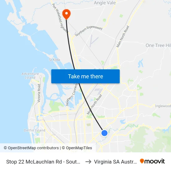 Stop 22 McLauchlan Rd - South side to Virginia SA Australia map