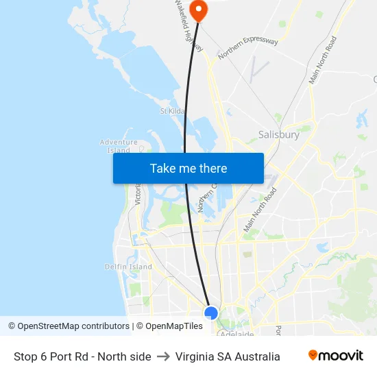 Stop 6 Port Rd - North side to Virginia SA Australia map
