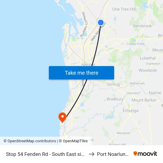 Stop 54 Fenden Rd - South East side to Port Noarlunga map